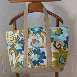Cloverfields Floral Canvas Tote Bag